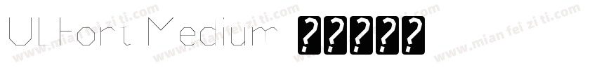 ULFont Medium字体转换